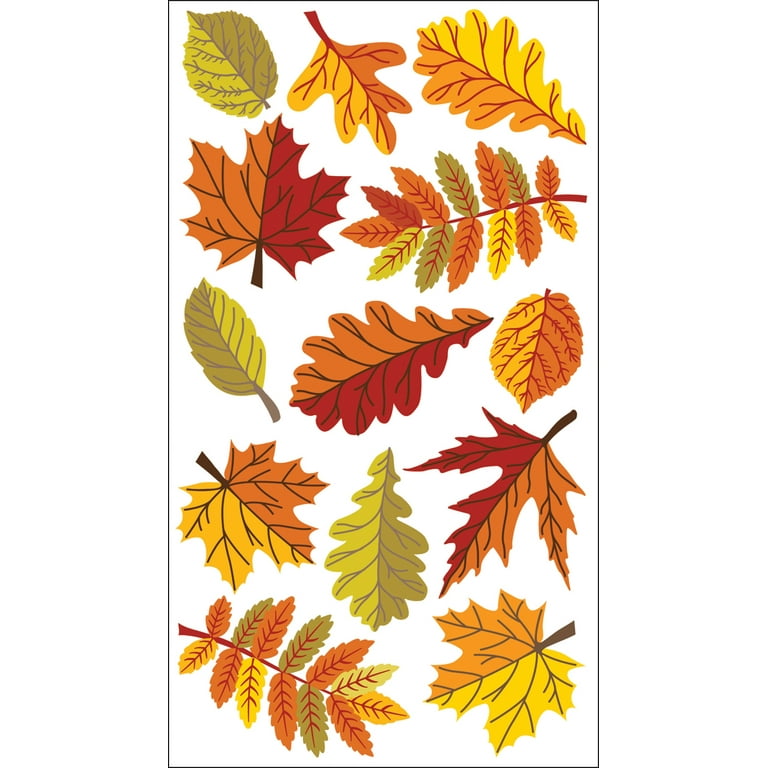 TREE STICKERS Pine Trees Acorns Leaves Variety Pack Sticko
